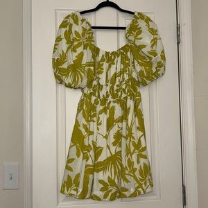 Anthropologie Bird Print Dress